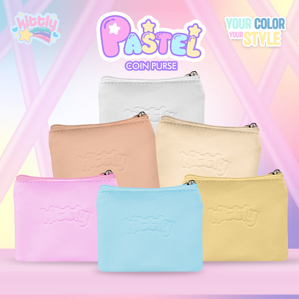 Kittly Pastel Coin Purse